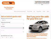 Tablet Screenshot of insureforcars.com